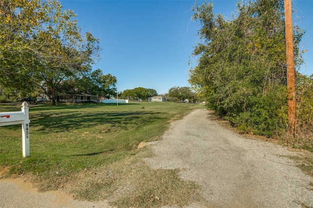 view of road