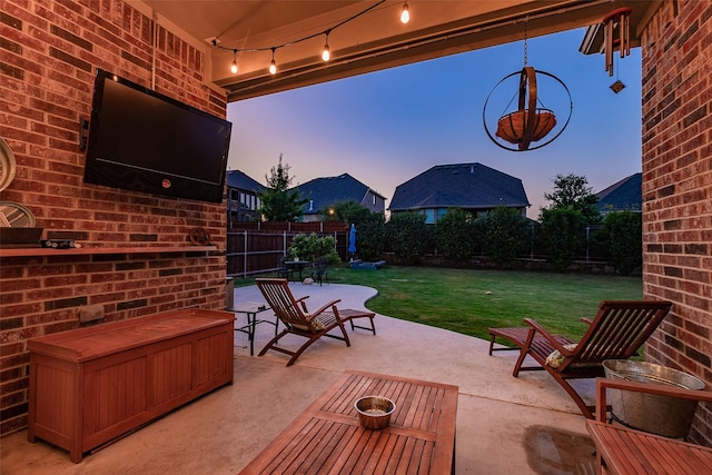 view of patio / terrace with fence