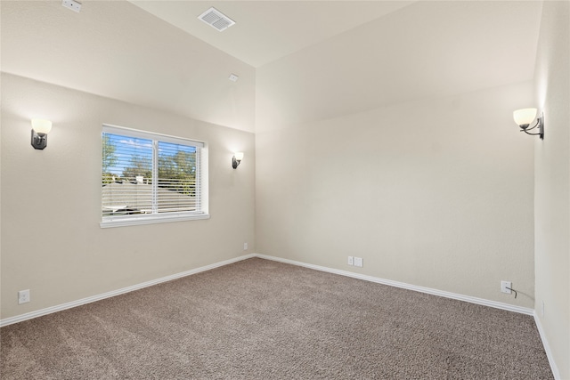 unfurnished room featuring carpet flooring