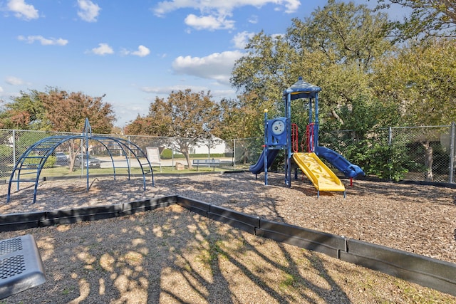 view of jungle gym