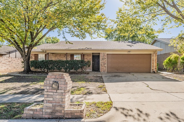 ranch-style house with a garage