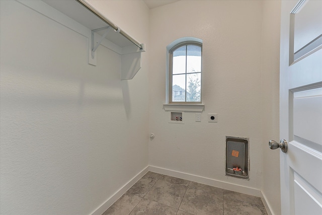 washroom featuring washer hookup and hookup for an electric dryer