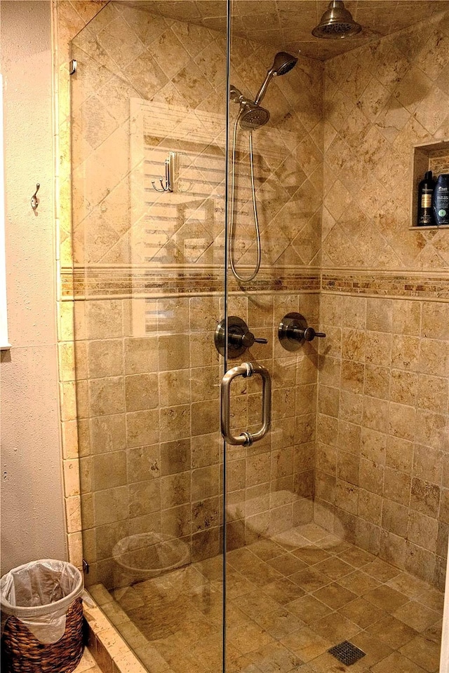 bathroom with walk in shower