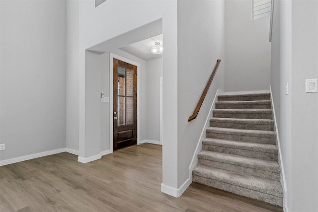 foyer featuring light hardwood / wood-style flooring