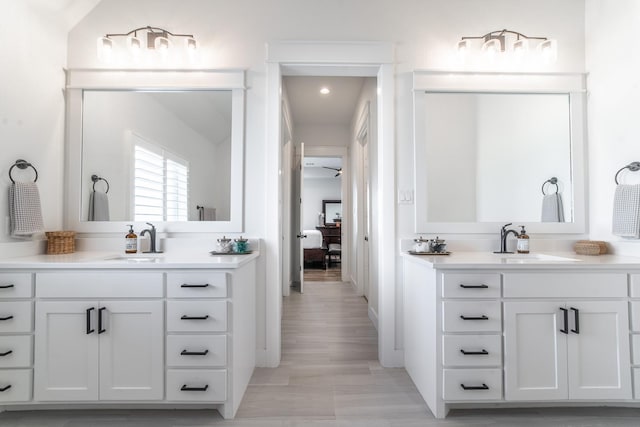 bathroom with vanity