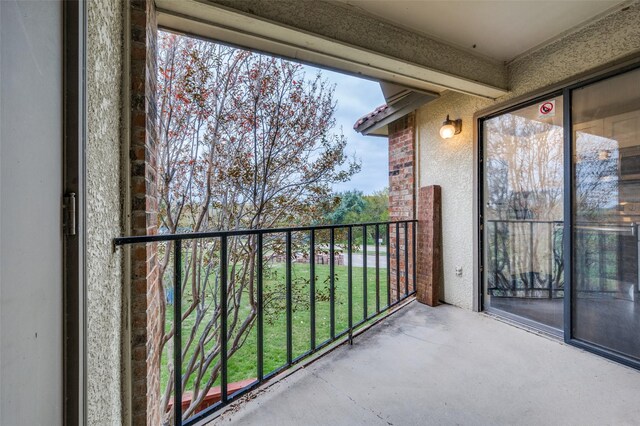 view of balcony