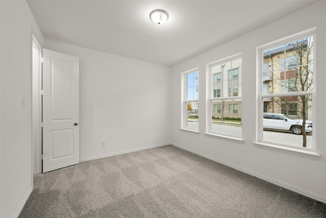 carpeted empty room featuring a healthy amount of sunlight