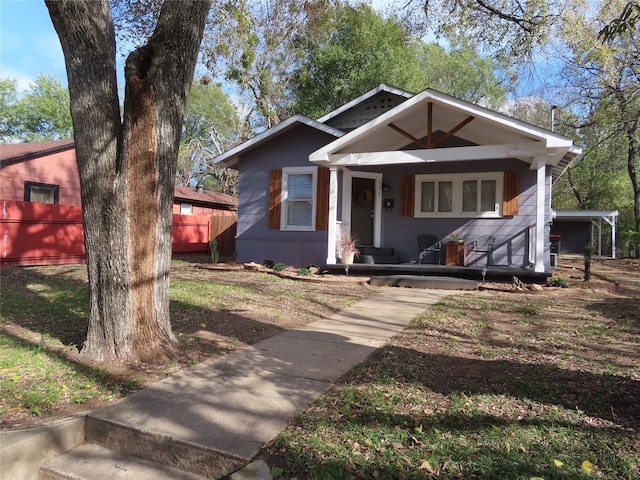 view of bungalow