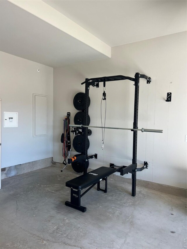 view of workout room