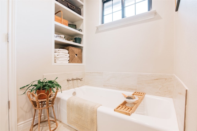 bathroom featuring a bathtub