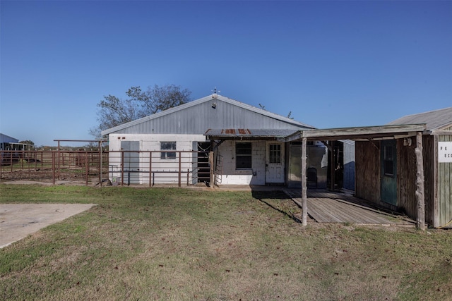 view of back of property