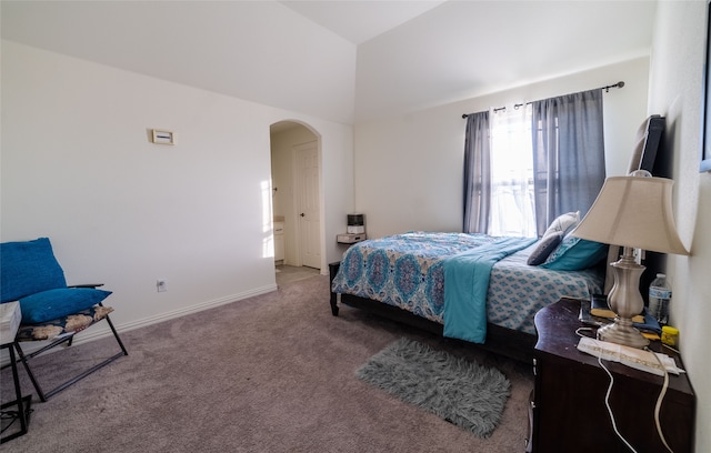 bedroom with carpet floors