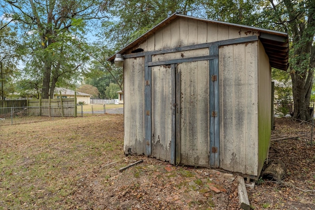 view of outdoor structure