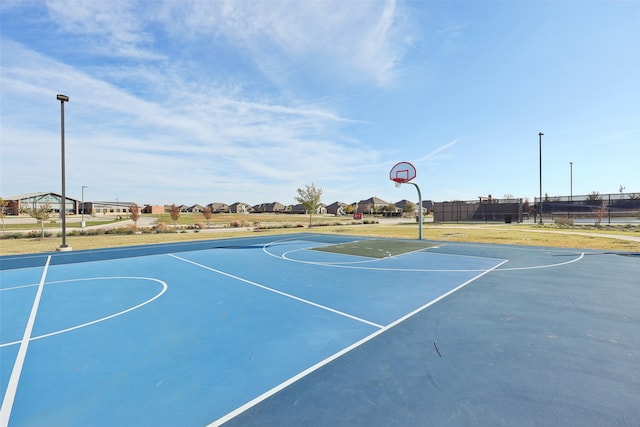 view of sport court