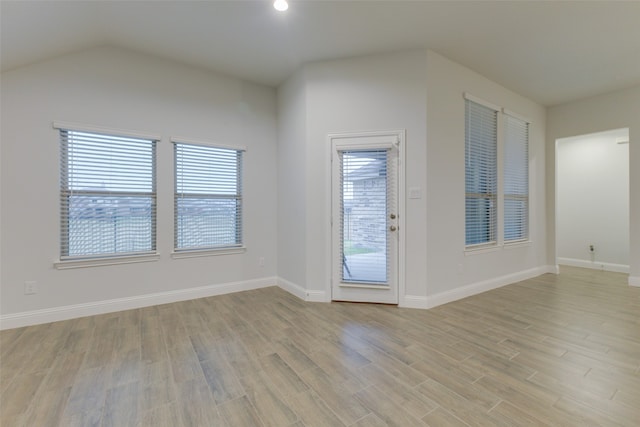 interior space featuring light wood-type flooring