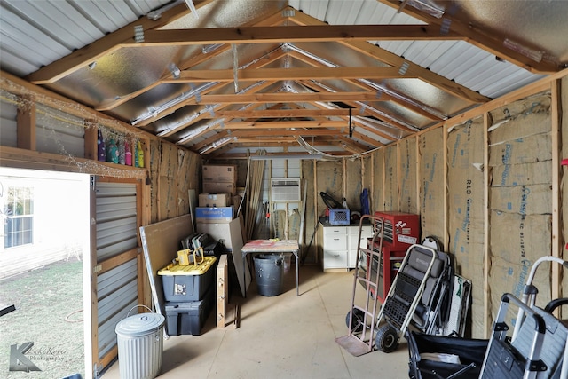 view of storage room