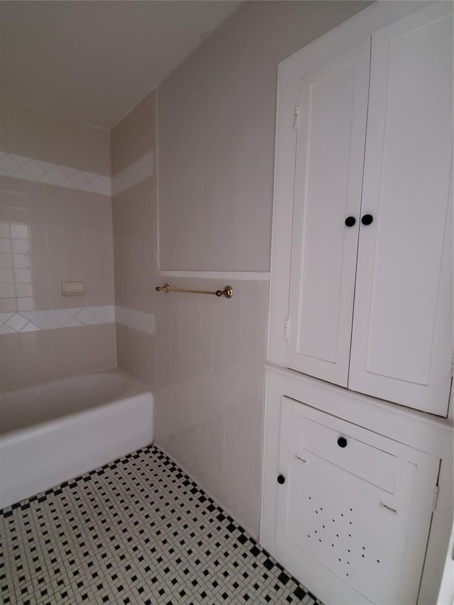 bathroom featuring tile patterned flooring