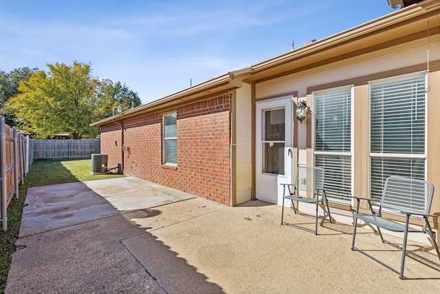 view of patio / terrace featuring cooling unit