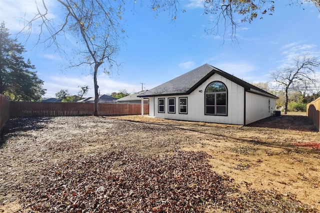 view of back of property