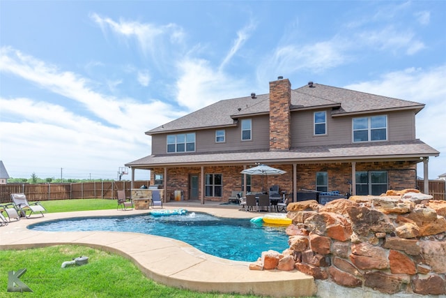 118 Prairie Creek Way, Abilene, TX 79602 - view of swimming pool with a patio