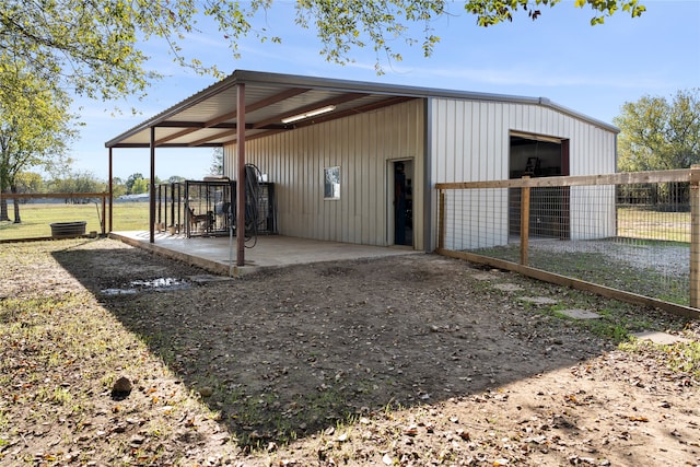 view of outdoor structure