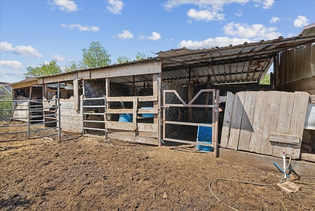 view of stable