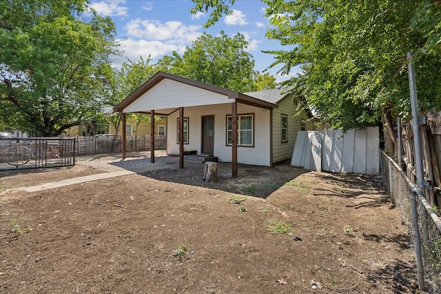 view of front of home with a porch