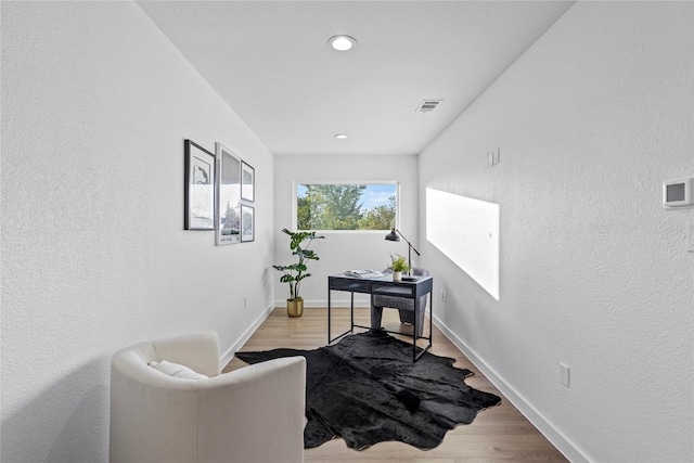 interior space featuring light wood-type flooring