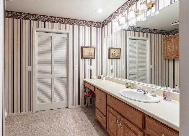 bathroom with vanity