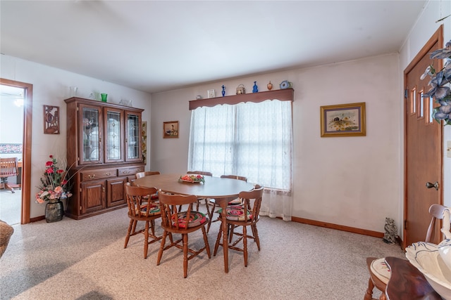 view of dining area