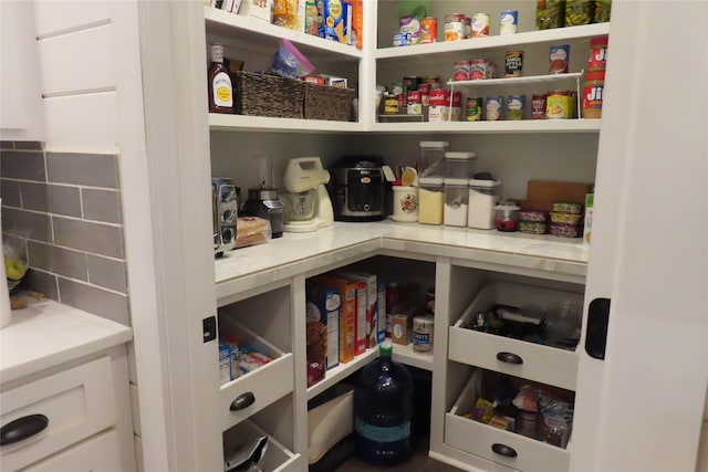 view of pantry