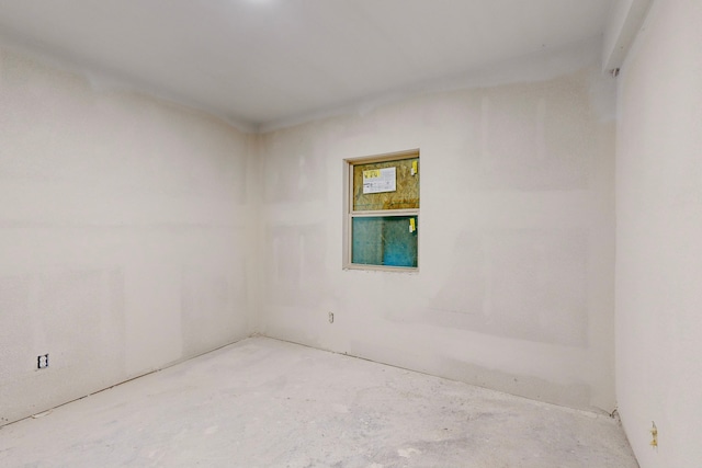 empty room featuring concrete floors