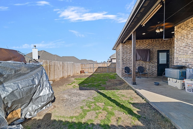 view of yard with a patio