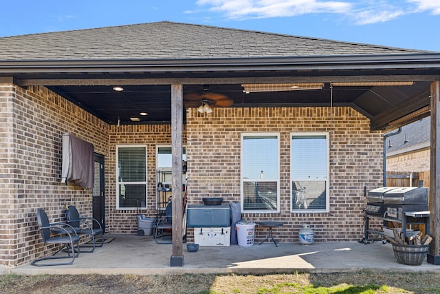 back of house featuring a patio area