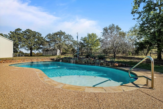 view of pool