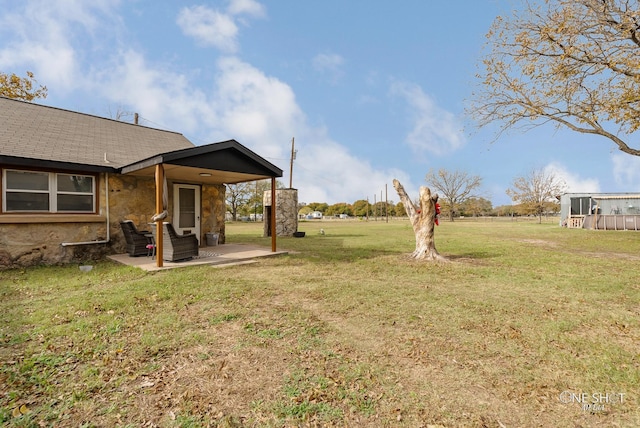 view of yard with a patio