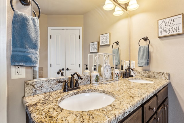 bathroom with vanity