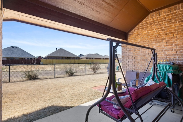 view of patio / terrace featuring a fenced backyard