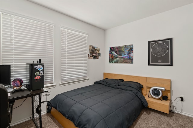 bedroom featuring carpet flooring