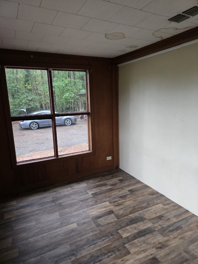 unfurnished room featuring hardwood / wood-style flooring