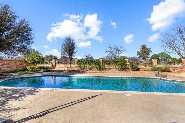 view of pool with a patio area