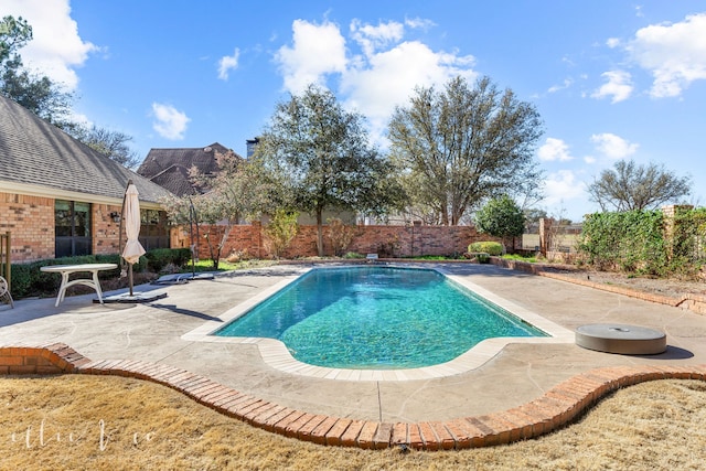 view of pool with a patio