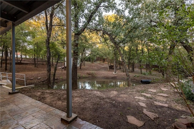 view of water feature