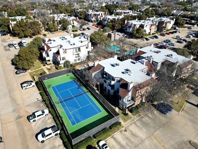 bird's eye view featuring a residential view