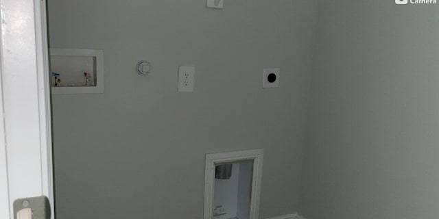 laundry room with hookup for a washing machine and hookup for an electric dryer