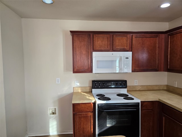 kitchen with white appliances