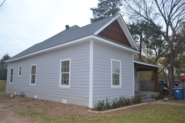 view of side of home