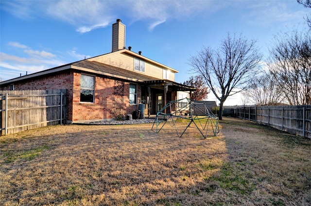 view of rear view of property