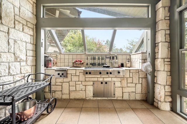 view of sunroom