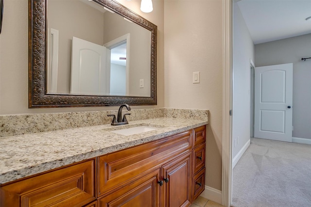 bathroom with vanity